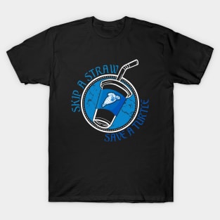 Skip A Straw Save A Turtle Ocean Lover T-Shirt